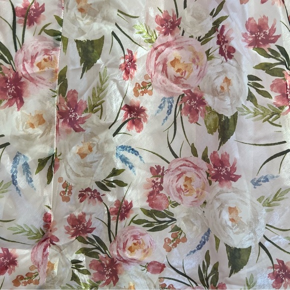 Lulus Alaia Blush Multi Floral Satin Backless Midi Dress Pink Size Medium NWT - Picture 13 of 14